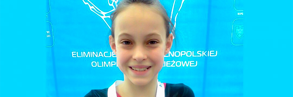 Julia Siepetowska ze złotym medalem