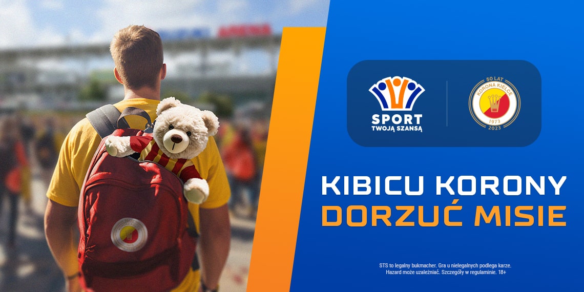 Fundacja STS i Korona Kielce wspólnie wspierają Leosia Kotarzewskiego. „Dorzuć misie” podczas meczu z Górnikiem Zabrze