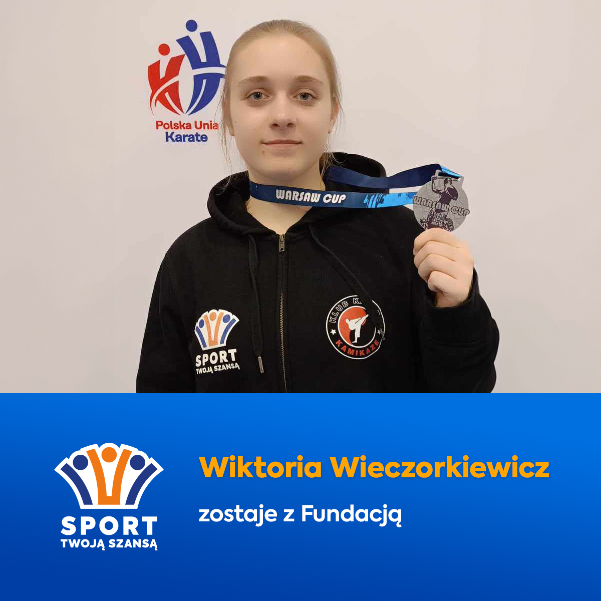 Wiktoria Wieczorkiewicz zostaje z Fundacją